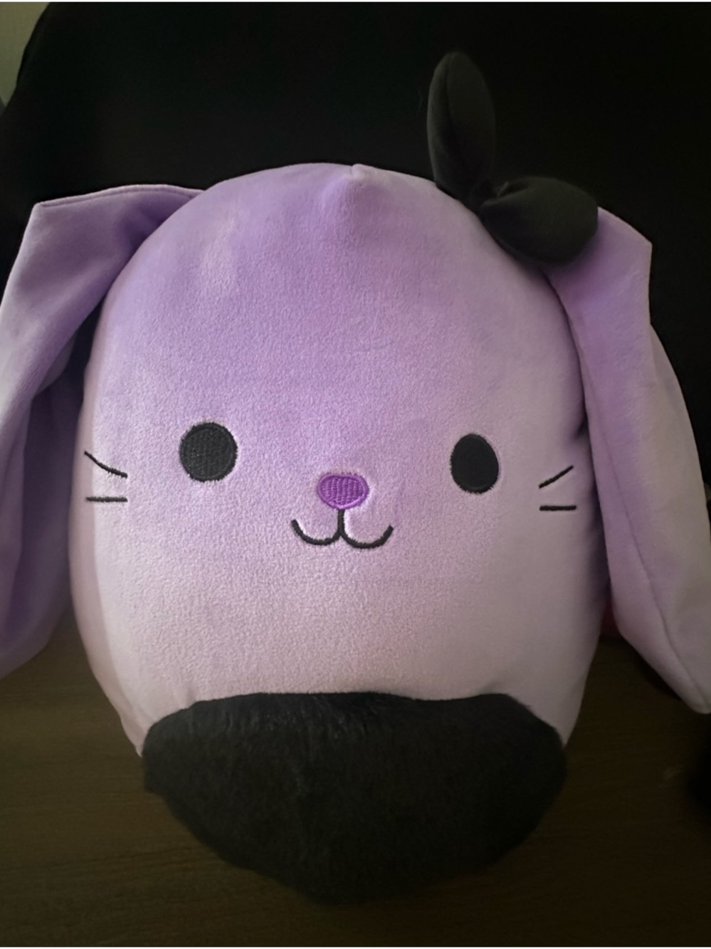 Frannie Lavender Plush Bunny Squishmallow with Black Details
